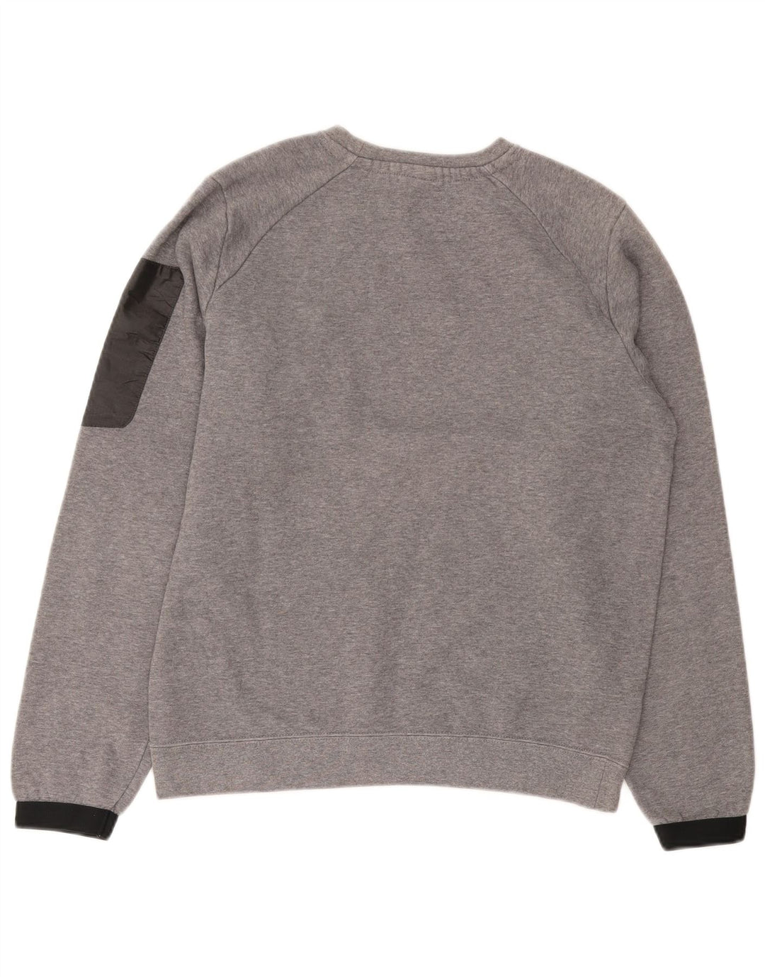 Moletom gráfico masculino NIKE Jumper pequeno cinza colorblock algodão