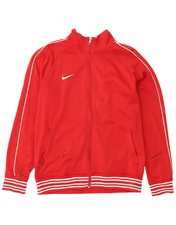 Nike Mens Treino Top Jaqueta Grande Poliéster Vermelho