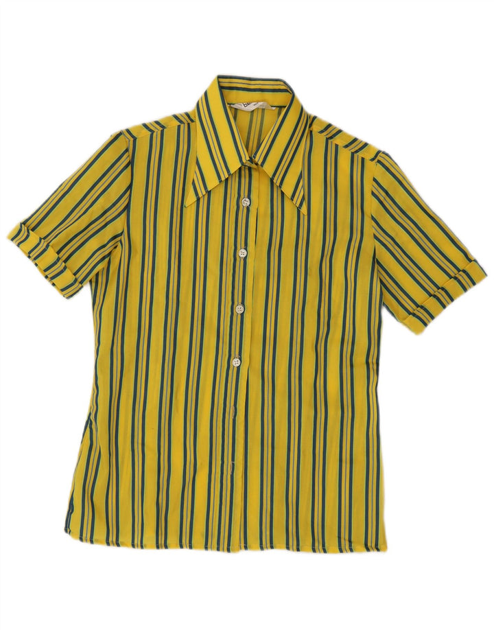 Blusa feminina de manga curta Belmonte IT 44 listrada amarela média