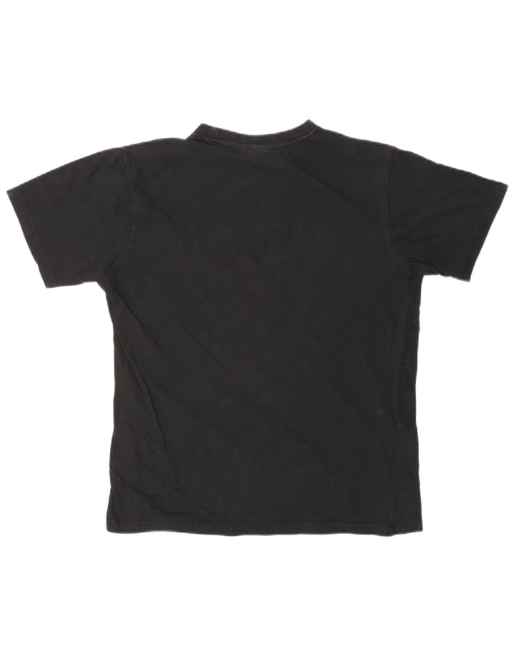 SERGIO TACCHINI Camiseta feminina Top UK 14 Médio Algodão Preto