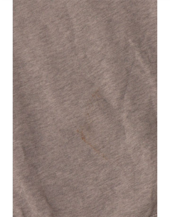 Moletom oversized feminino Levi's UK 14 algodão manchado cinza médio