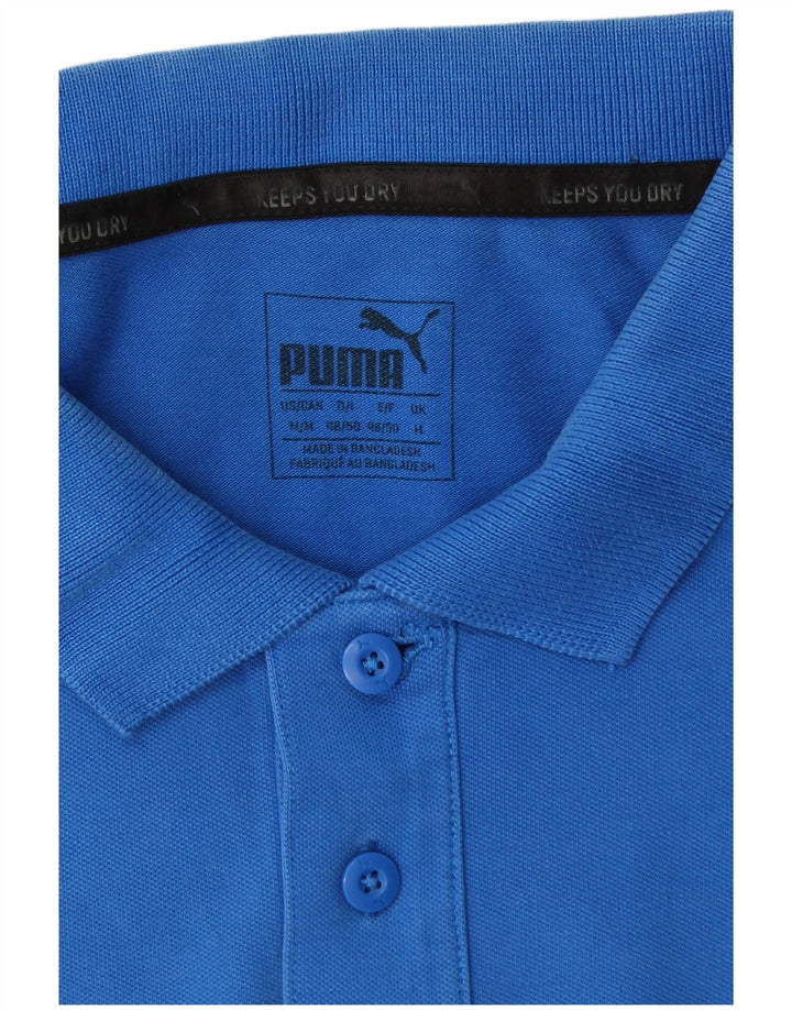 Camisa polo masculina Puma azul médio