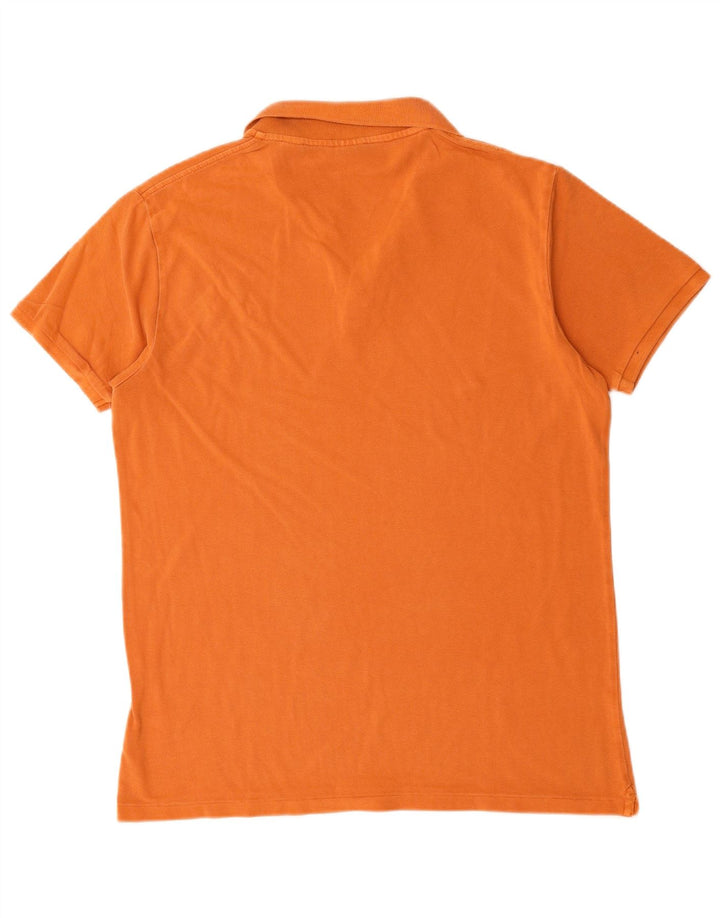Camisa polo masculina SCOTCH & SODA grande algodão laranja