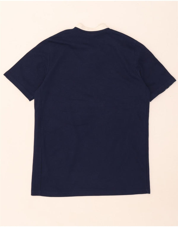 Adidas Mens Aeroready Camiseta Top Pequeno Algodão Azul