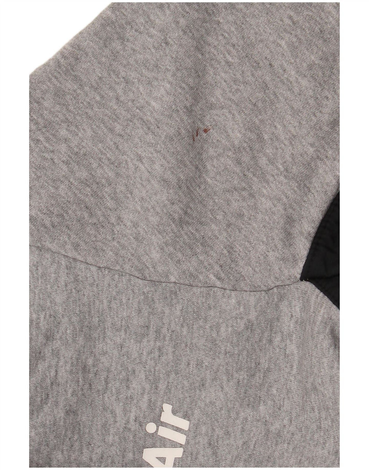 Moletom masculino Nike Jumper pequeno cinza colorblock poliéster