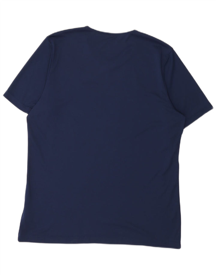 Camiseta masculina Adidas Aeroready Top XL azul marinho poliéster