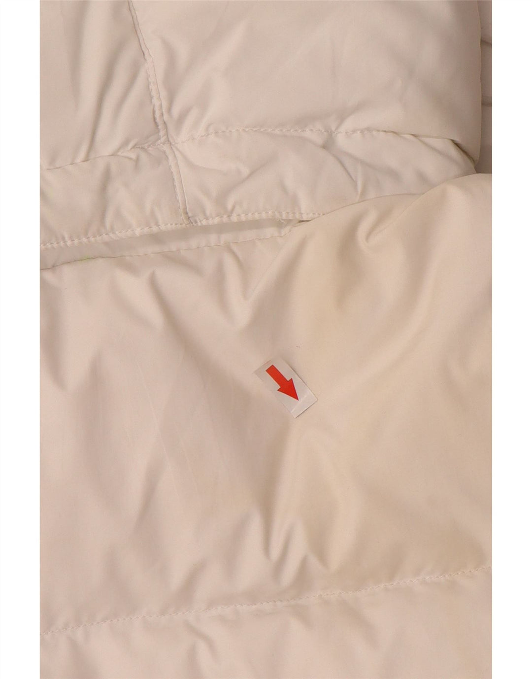 Jaqueta masculina acolchoada gráfica Tommy Hilfiger UK 40 grande bloco colorido branco