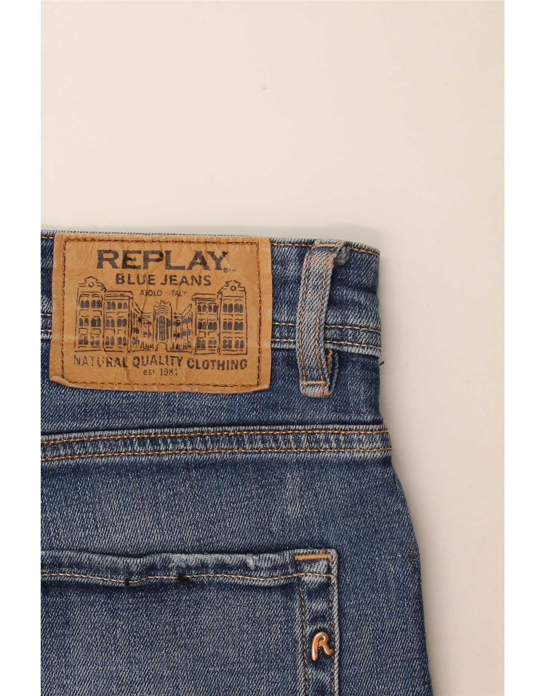Replay Masculino Rocco Straight Jeans W36 L30 Azul