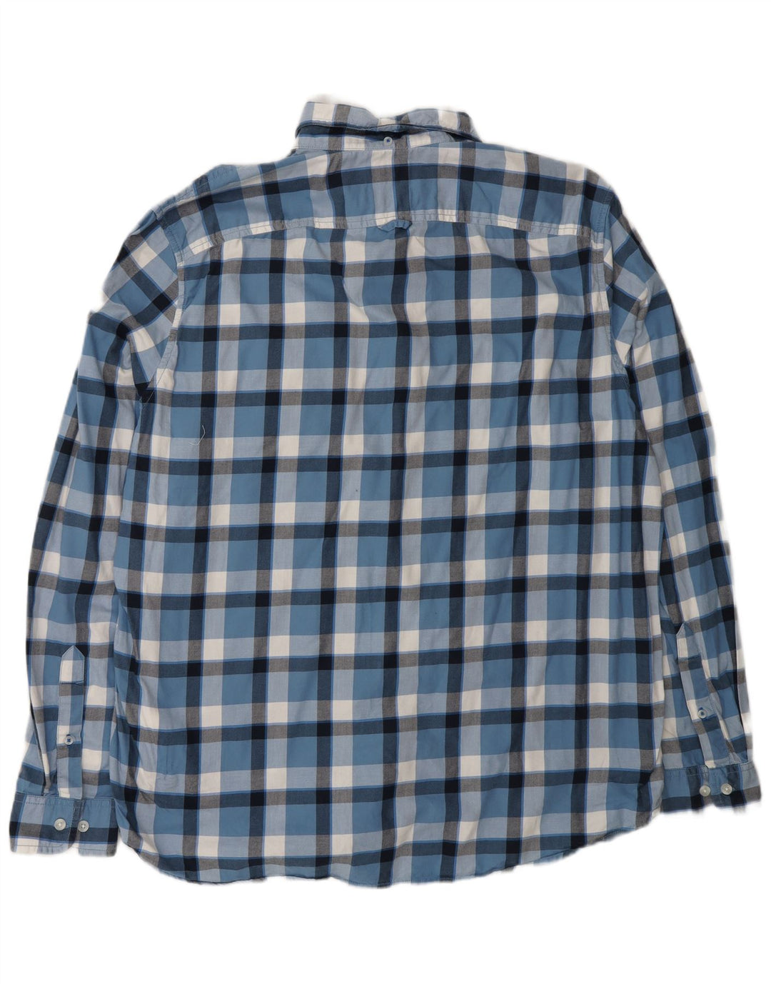Camisa masculina slim fit TIMBERLAND XL algodão xadrez azul