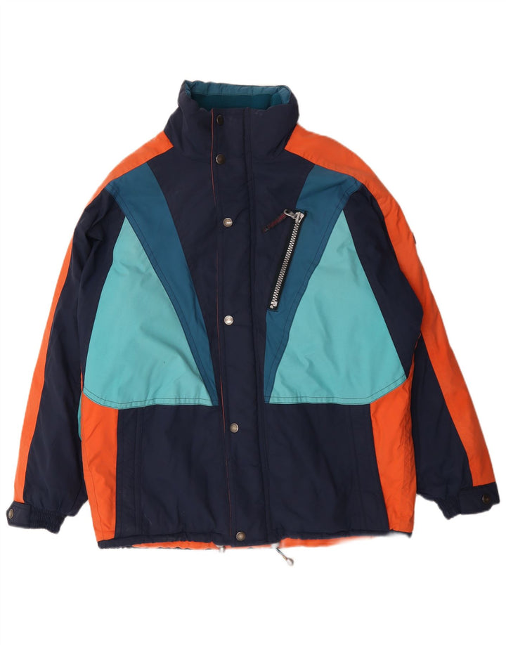 Jaqueta de esqui masculina Astrolabio UK 44 2XL azul marinho Colourblock poliamida