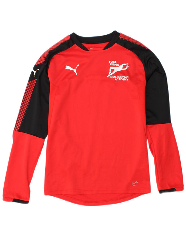 PUMA Mens Graphic Top Manga Longa XS Vermelho Colourblock Poliéster