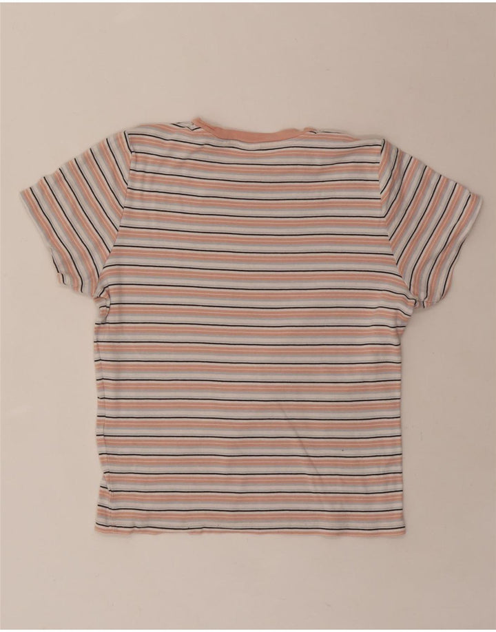 LEVI'S Womens T-Shirt Top UK 18 XL Pink Striped Vintage Levi's and Second-Hand Levi's from Messina Hembry 