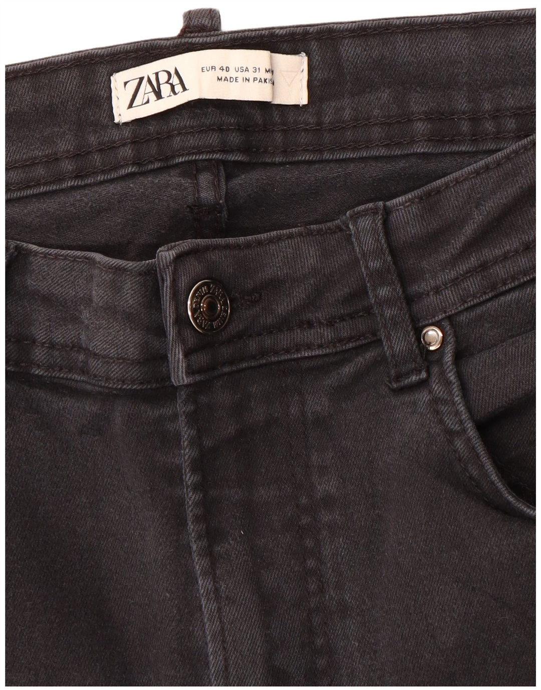 Zara Mens Skinny Jeans EU 40 Médio W31 L28 Cinza