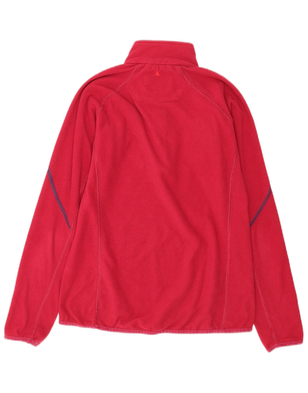Jumper de lã feminino Musto com gola e zíper Reino Unido 12 poliéster rosa médio