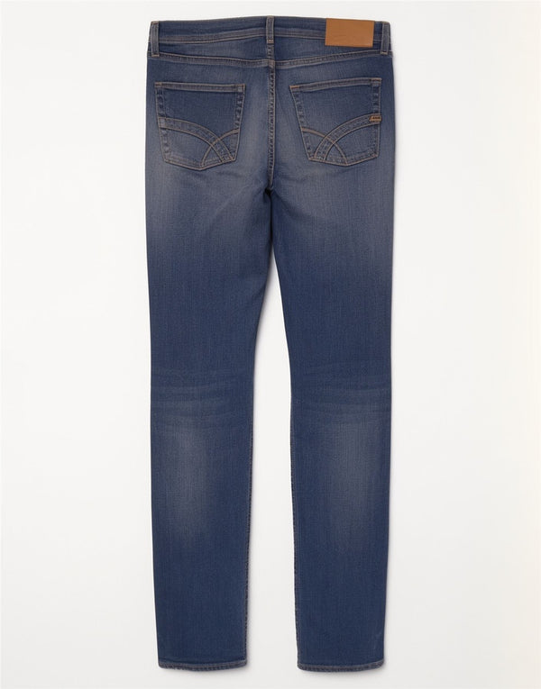 Gas Mens Slim Jeans W34 L34 Azul Algodão