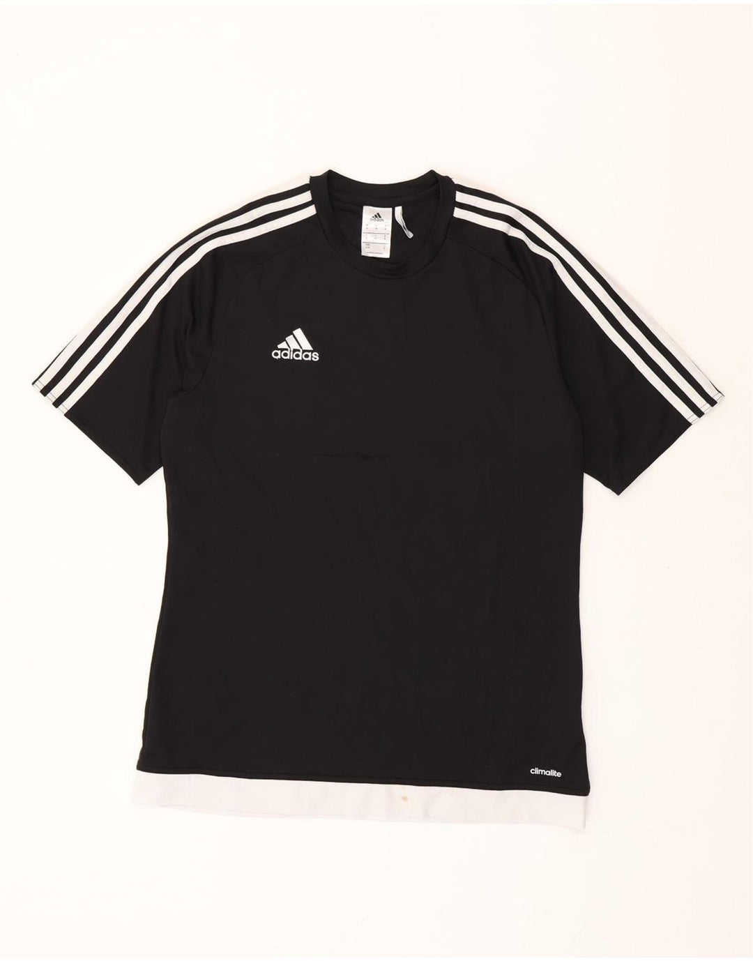 Camiseta Adidas Masculina Climalite Top Médio Preto Colourblock Poliéster