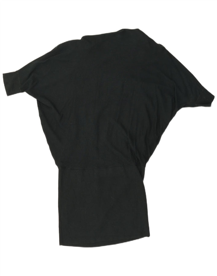 Vestido jumper feminino de grandes dimensões da Phase Eight Reino Unido 12 viscose verde médio