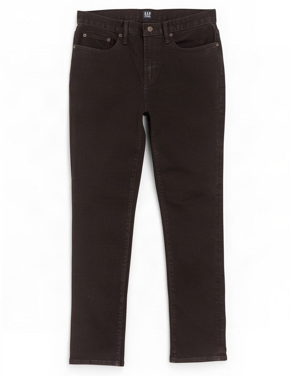 Gap Mens Jeans Slim W30 L30 Algodão Preto
