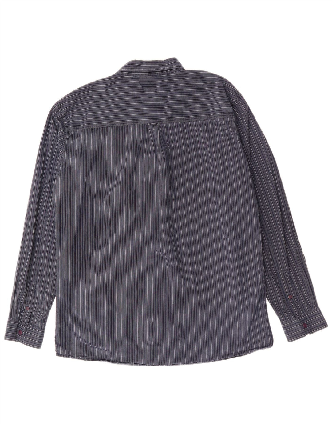 Camisa masculina Lee 2XL algodão listrado azul marinho