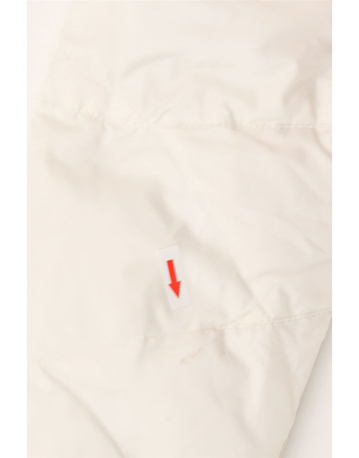 Jaqueta acolchoada grande feminina Guess UK 6 XS poliéster branco