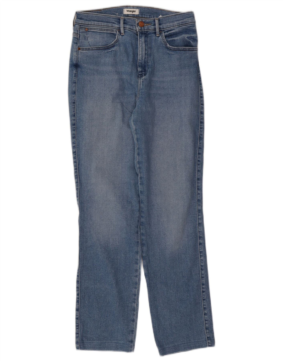 Jeans Wrangler feminino reto W28 L28 algodão azul