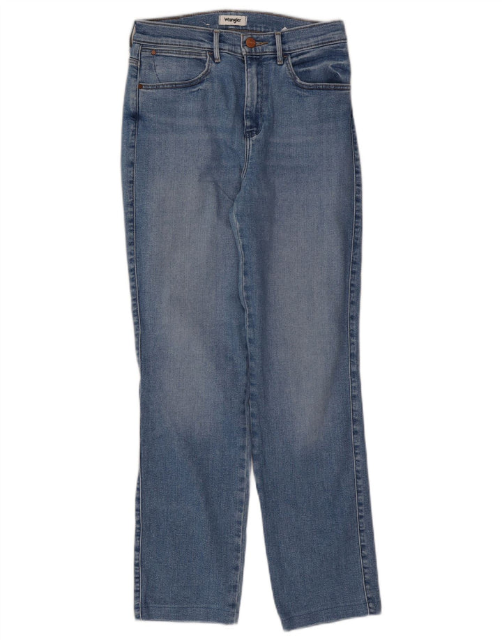 Jeans Wrangler feminino reto W28 L28 algodão azul