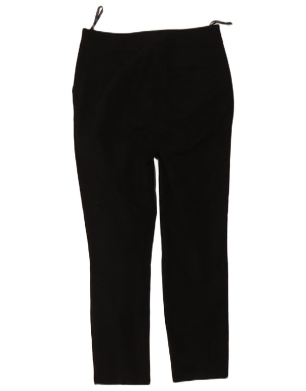 Calça feminina cortada slim Warehouse UK 8 pequena W30 L25 algodão preto