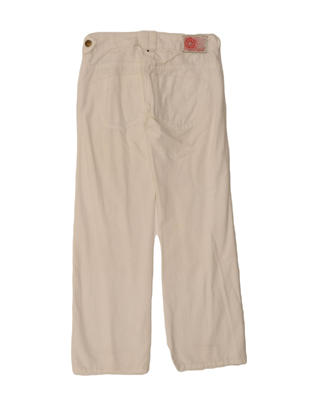 LEE Womens Avalon Straight Casual Trousers W28 L31 White Cotton Vintage Lee and Second-Hand Lee from Messina Hembry 