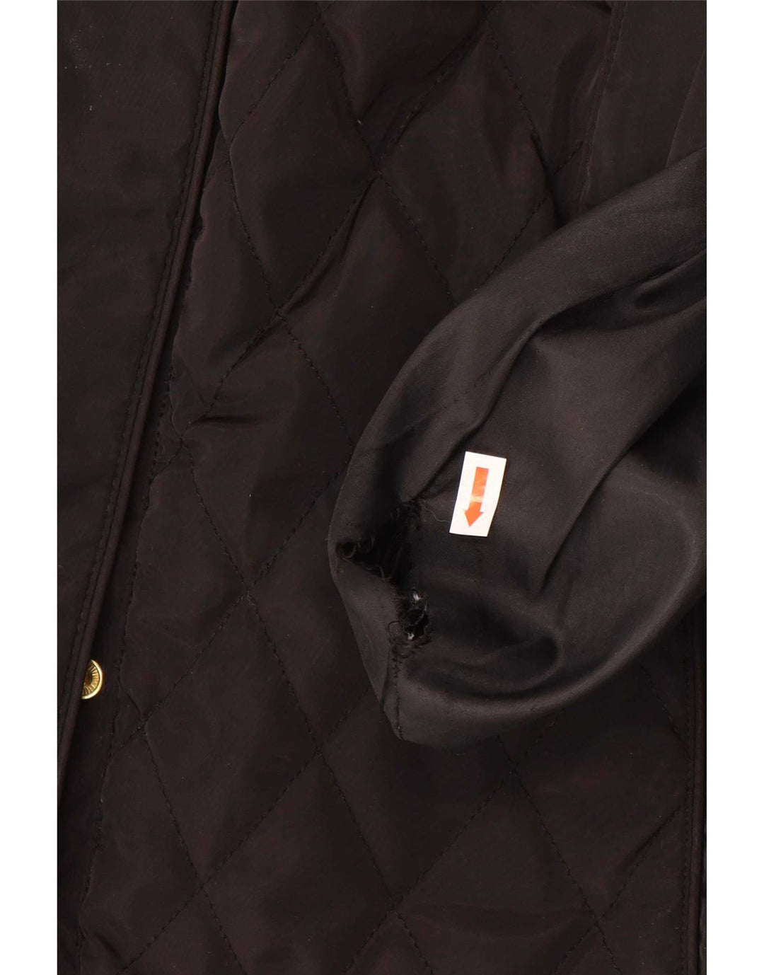 Casaco corta-vento acolchoado feminino Michael Kors Reino Unido 16 grande poliéster preto