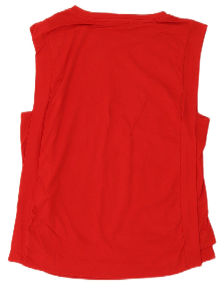 Colete feminino Benetton UK 10 pequeno vermelho