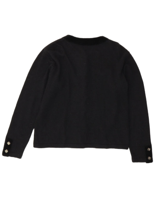 Suéter cardigã feminino Fausta UK 14 médio preto