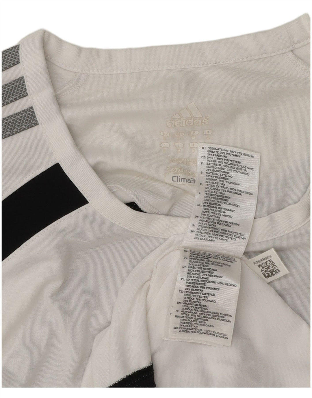 Adidas Mens Clima 365 Vest Top Médio Branco Colourblock Poliéster