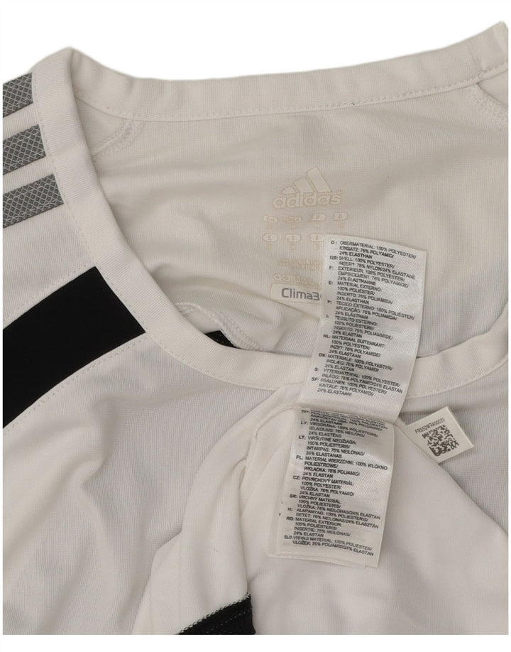 Adidas Mens Clima 365 Vest Top Médio Branco Colourblock Poliéster