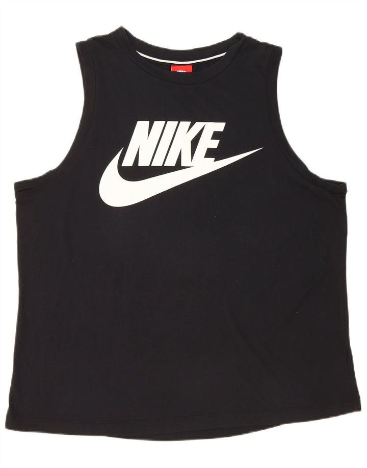 Colete gráfico feminino NIKE UK 16 grande preto