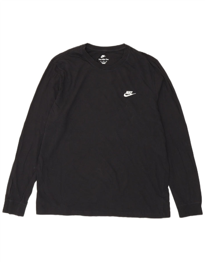 Nike Masculino Top Manga Longa XL Preto Algodão