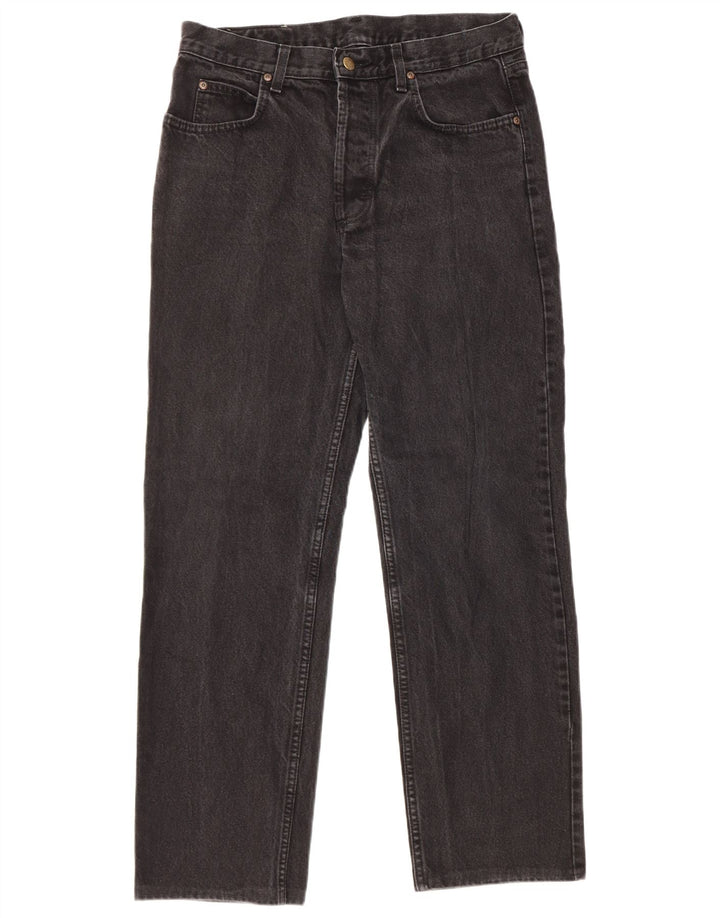 Lee Mens Chicago Straight Jeans W34 L29 Algodão Preto