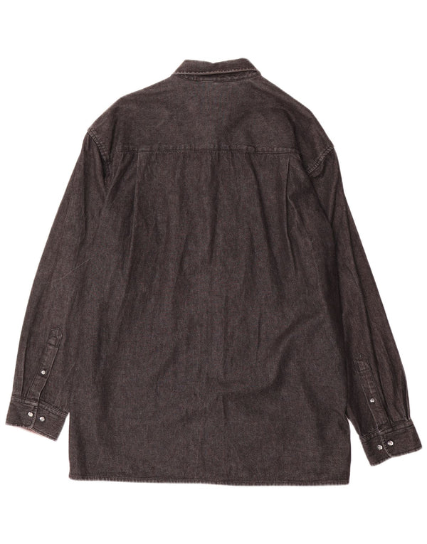 Camisa jeans masculina JACQUES LORANT tamanho 15 1/2 algodão cinza médio