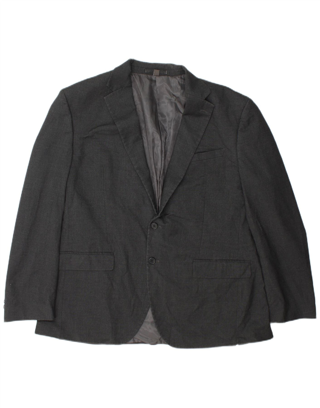 Jaqueta blazer masculina Marks & Spencer com 2 botões de ajuste regular tamanho 44 XL cinza