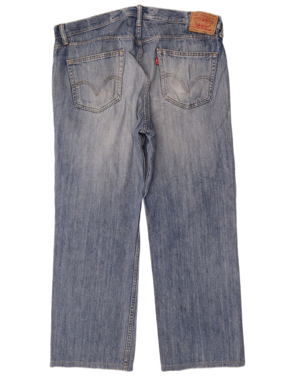Calça Jeans Levis Masculina 550 Relaxed Fit Straight W36 L30 Azul Algodão