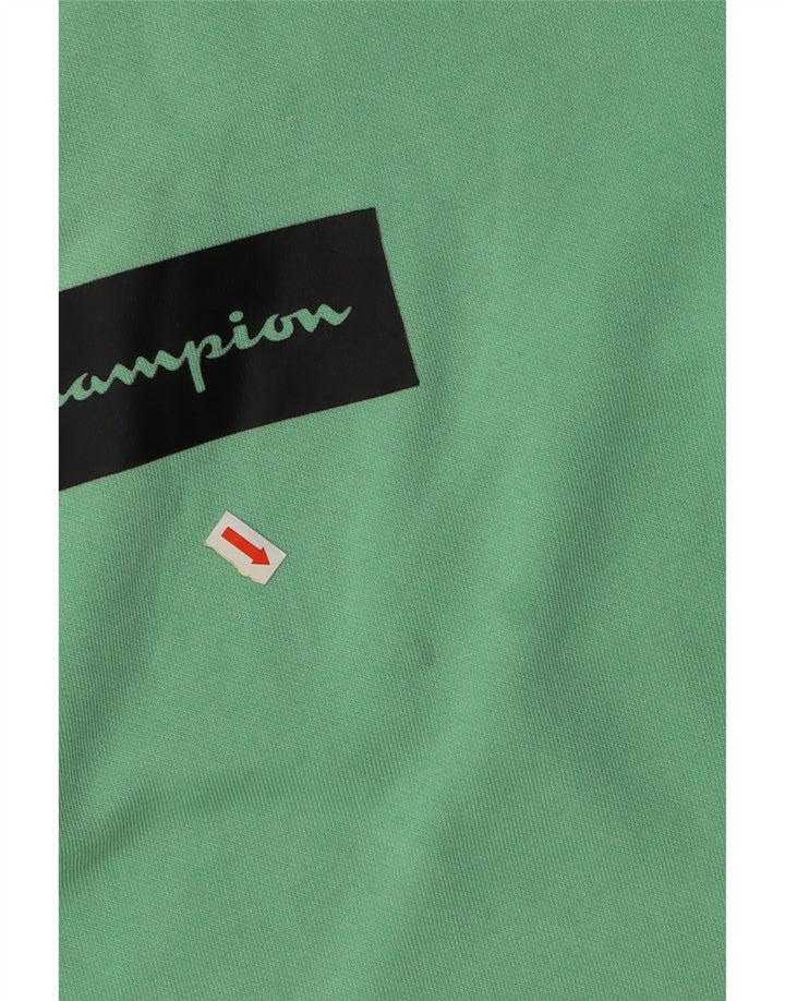 CHAMPION Suéter com capuz gráfico masculino XL verde