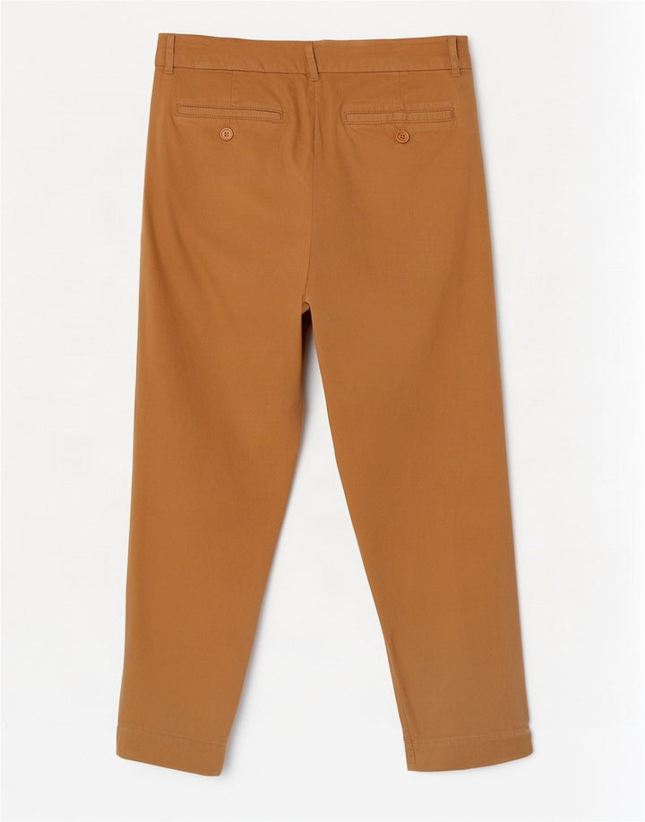 Calças cortadas femininas Benetton W30 L23 bege
