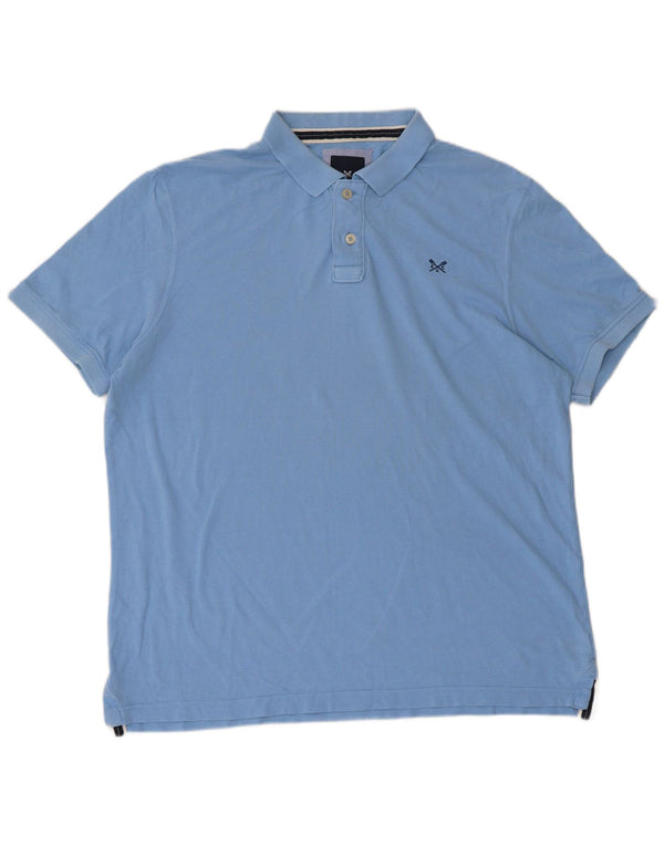 Camisa Polo Masculina Crew Clothing XL Azul Algodão