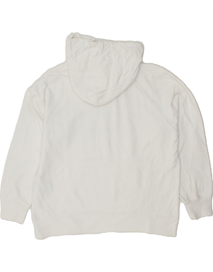 LEVI'S Womens Graphic Hoodie Jumper UK 16 Large White Cotton Vintage Levi's and Second-Hand Levi's from Messina Hembry 