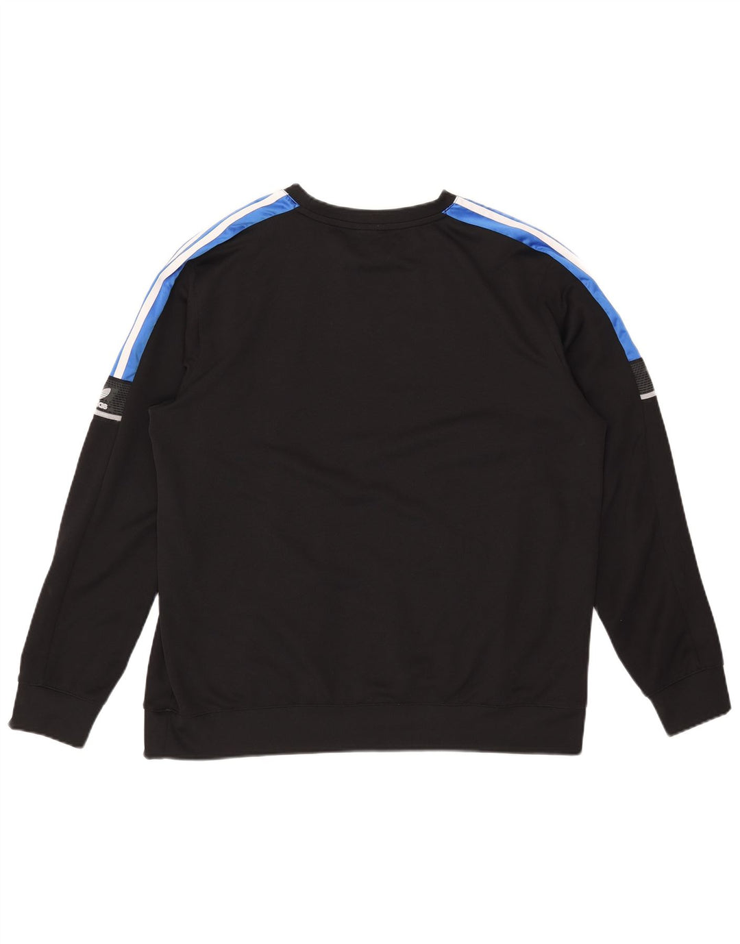 Adidas Mens Graphic Moletom Jumper XL Preto Colorblock Poliéster