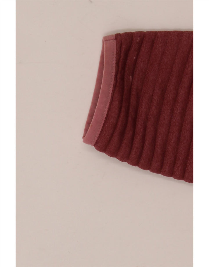 Suéter feminino L.L.BEAN com gola redonda e botão Reino Unido 14 médio Borgonha