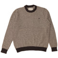 Suéter feminino JACK WILLS com gola redonda Reino Unido 20 2XL lã xadrez cinza