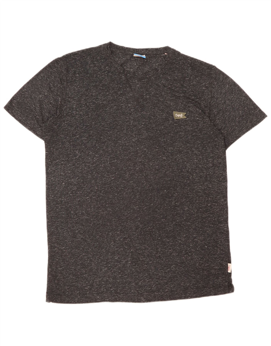Camiseta masculina Jack & Jones grande poliamida manchada cinza