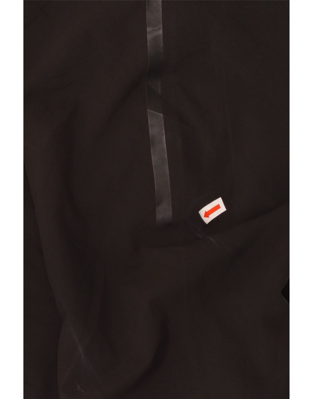 HOT STUFF Womens Hooded Windbreaker Jacket IT 46 Large Black Polyester