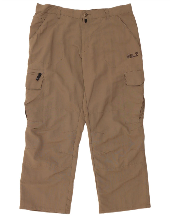 Calça cargo reta masculina JACK WOLFSKIN XL W40 L27 bege