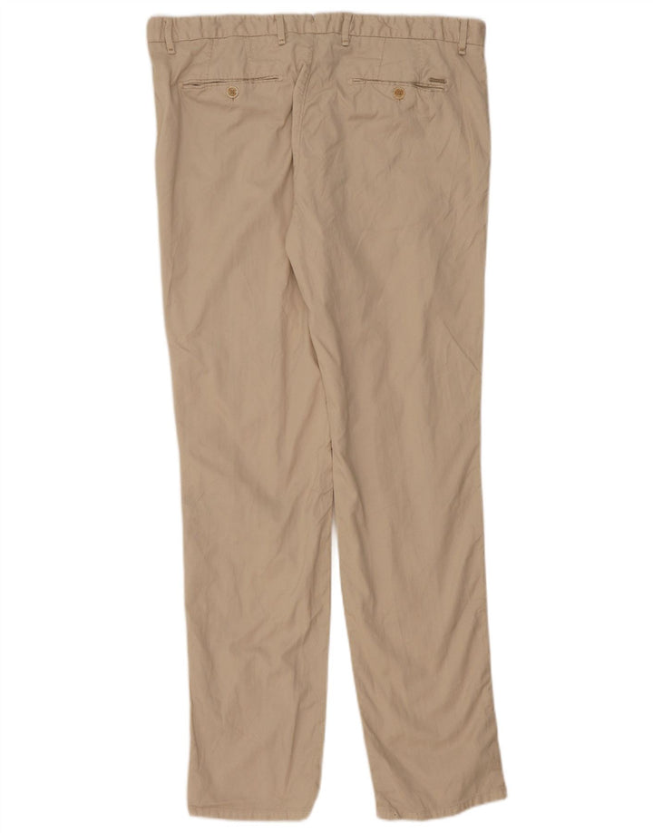 Calça Chino Masculina Slim Fit MASSIMO DUTTI EU 46 XL W36 L33 Algodão Bege